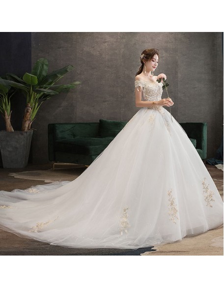 Korean tutu wedding dress